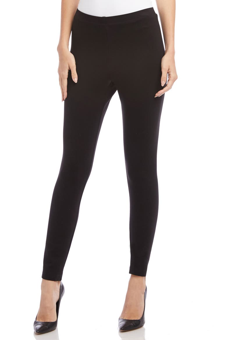 Wonder Knit Leggings, Main, color, BLACK