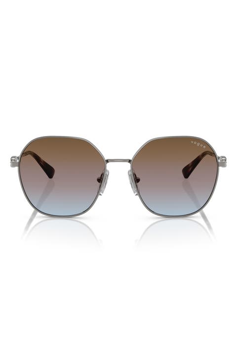 55mm Gradient Irregular Sunglasses
