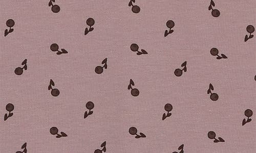 Maniere Manière Winter Berries Cotton Blend Footie In Purple