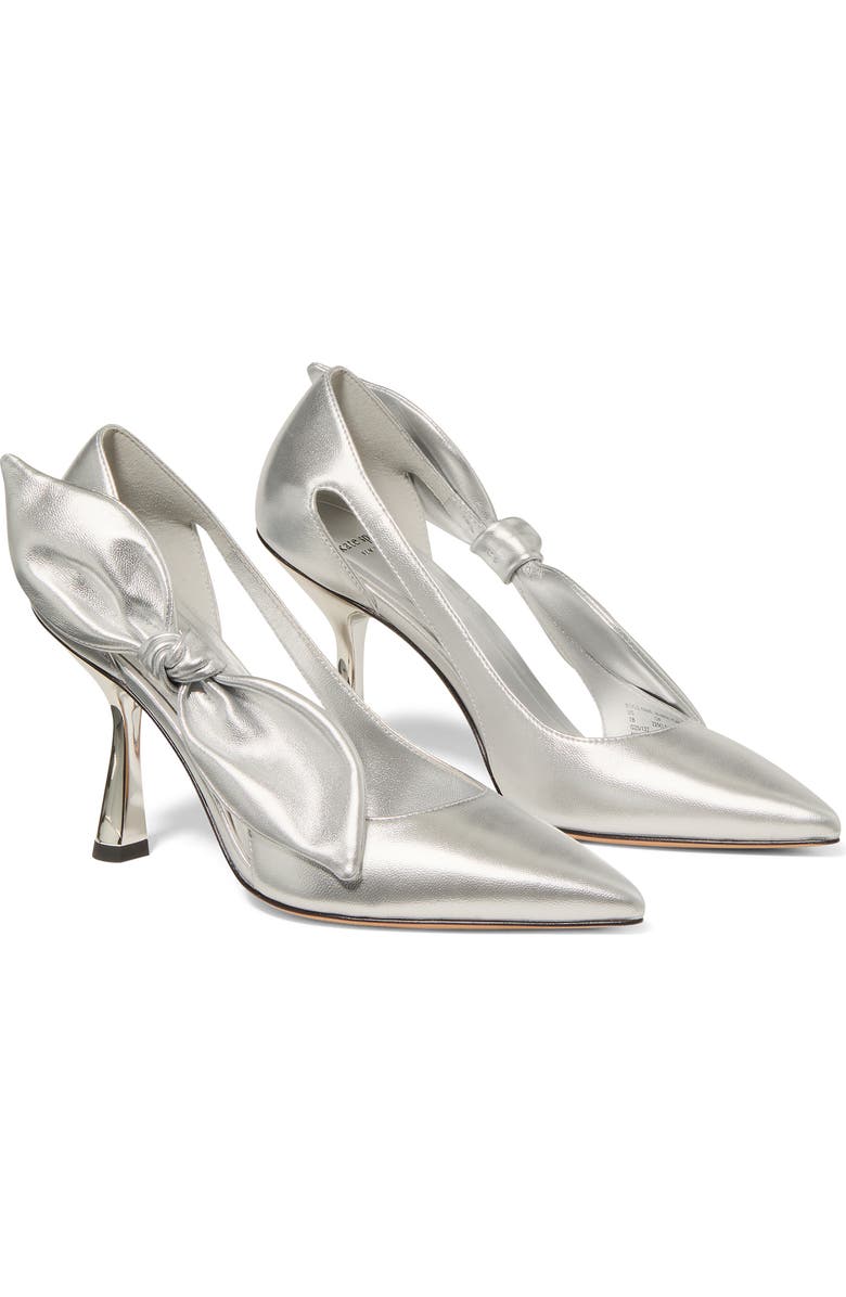Kate Spade New York bunnie pointed toe pump, Alternate, color, Silver
