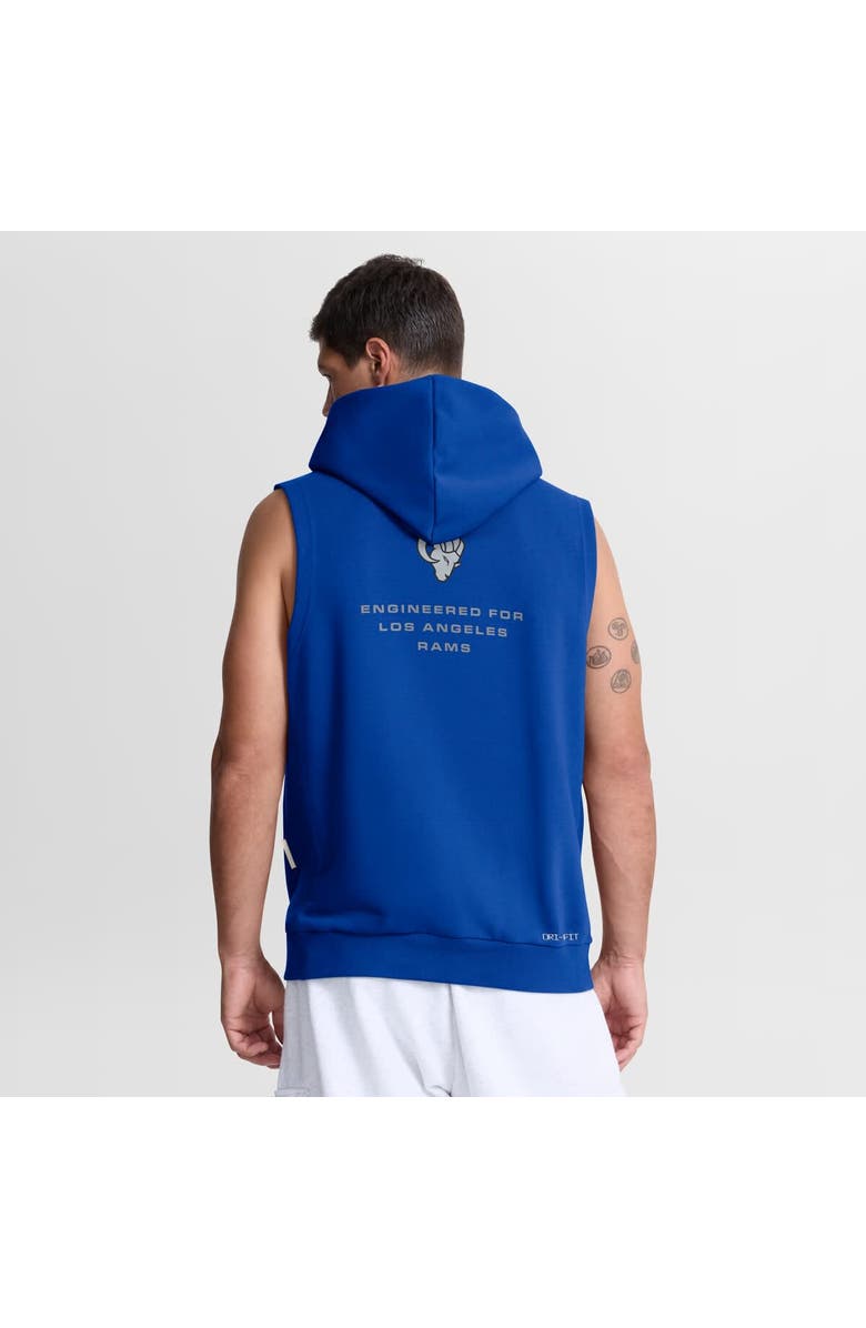 Nike Men's Nike Royal Los Angeles Rams Sideline Standard Issue Dri-FIT Sleeveless Hoodie, Alternate, color, Royal