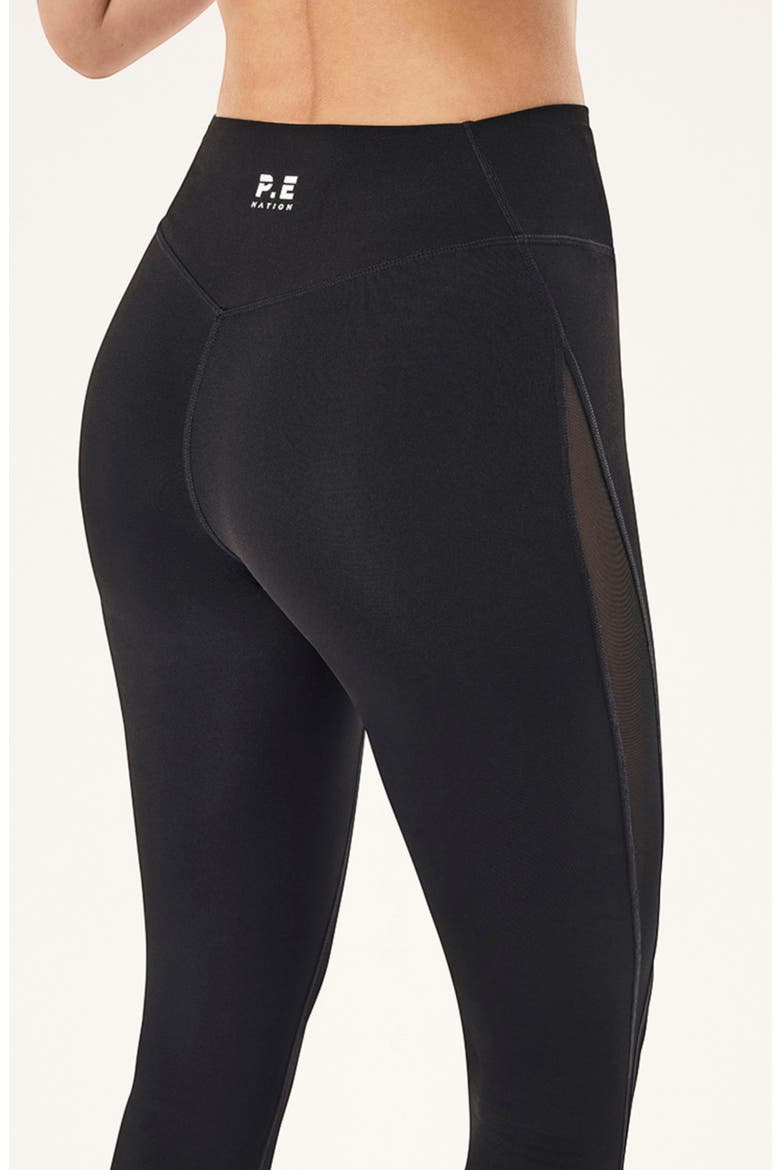 Striker High Waist Full Length Leggings, Alternate, color, BLACK