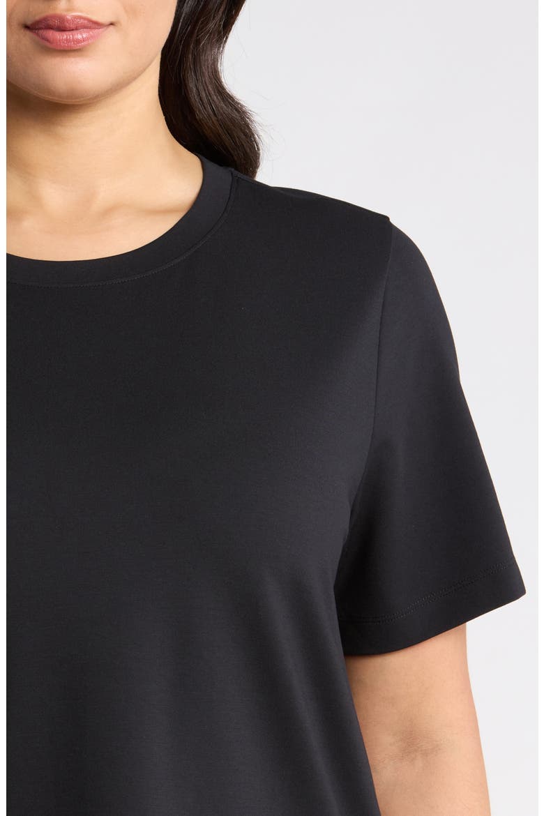 Crewneck Relaxed T-shirt, Alternate, color, BLACK