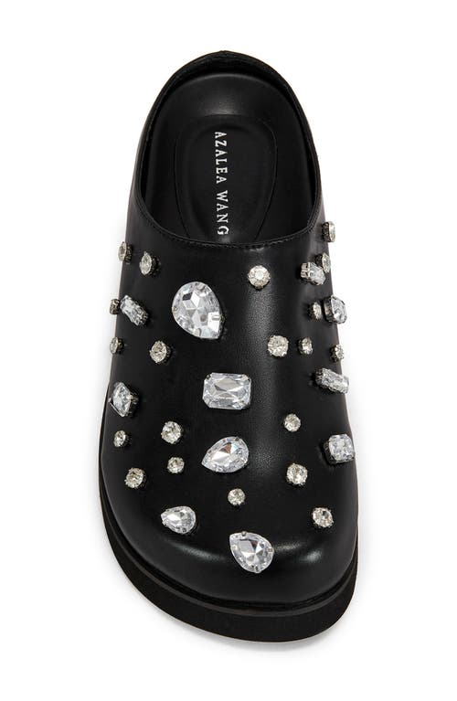 Azalea Wang Voncile Embellished Platform Mule In Black