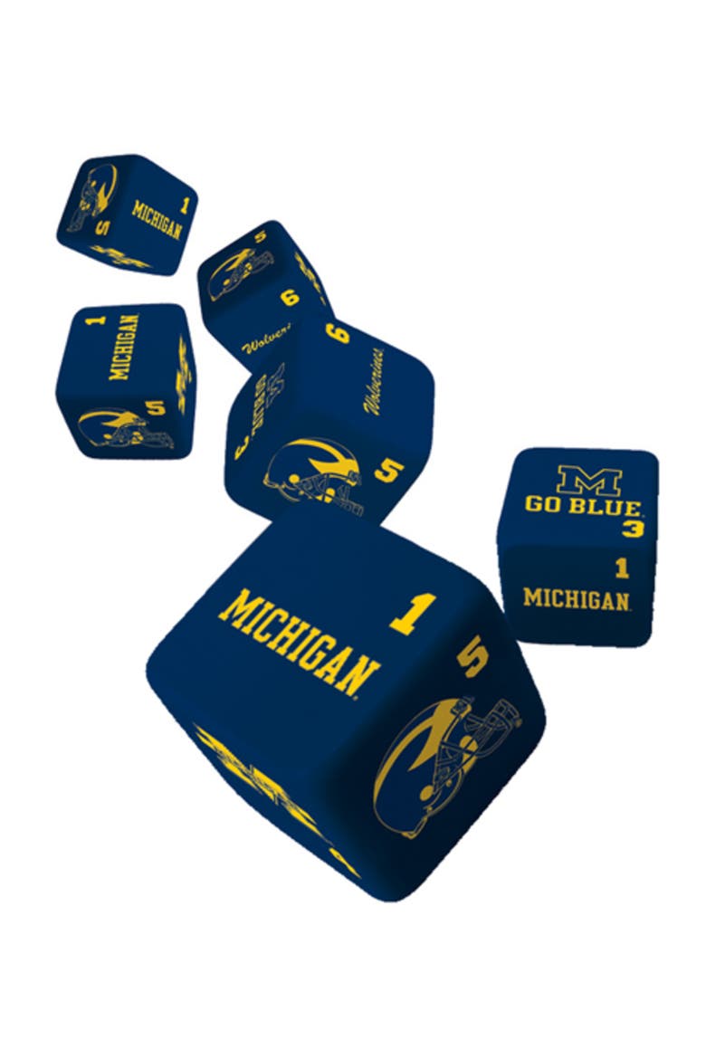 Michigan Wolverines Dice Set - 19mm, Alternate, color, Multicolor