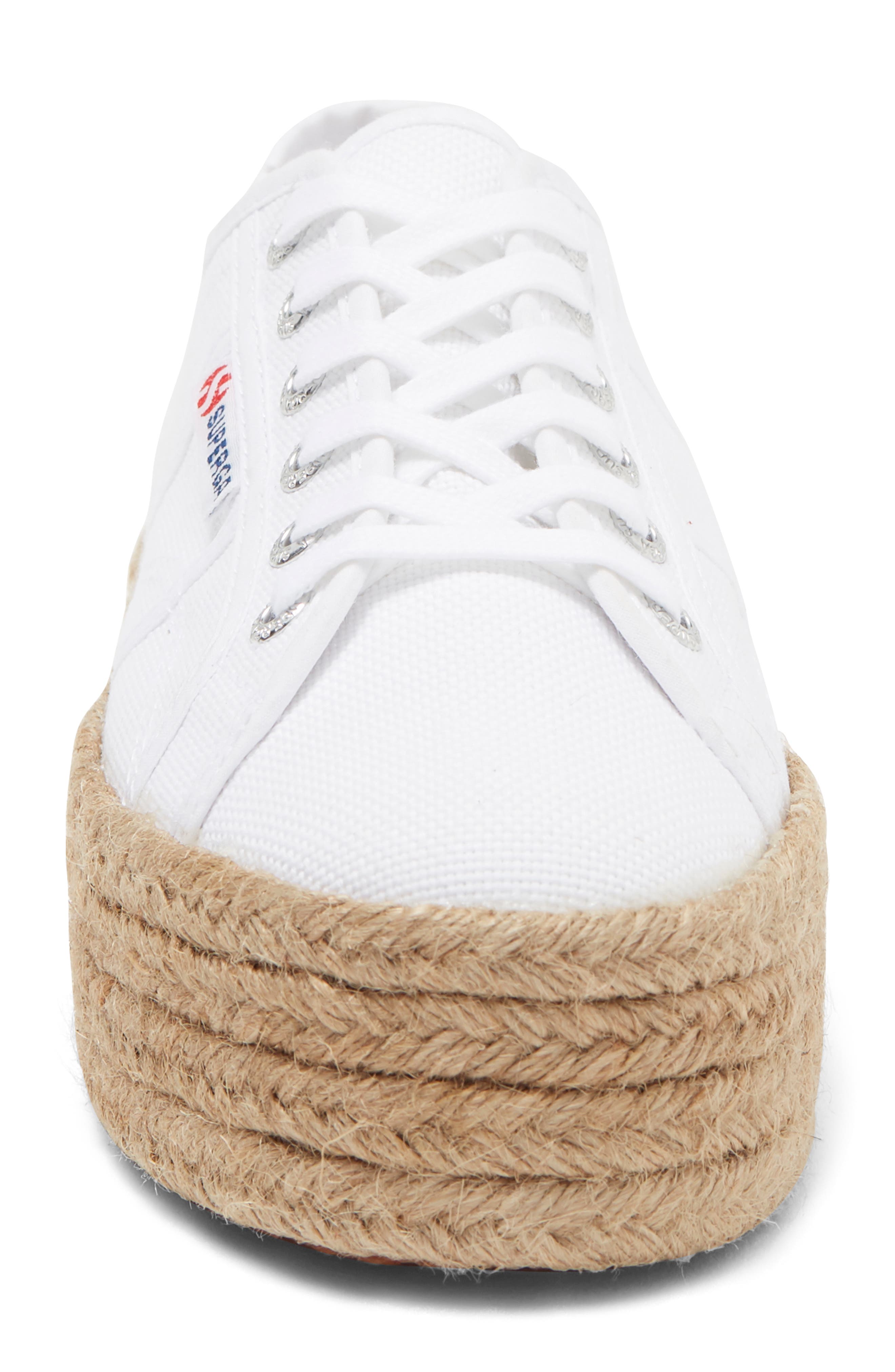 Superga Cotropew Jute Platform Sneaker, Alternate, color, 