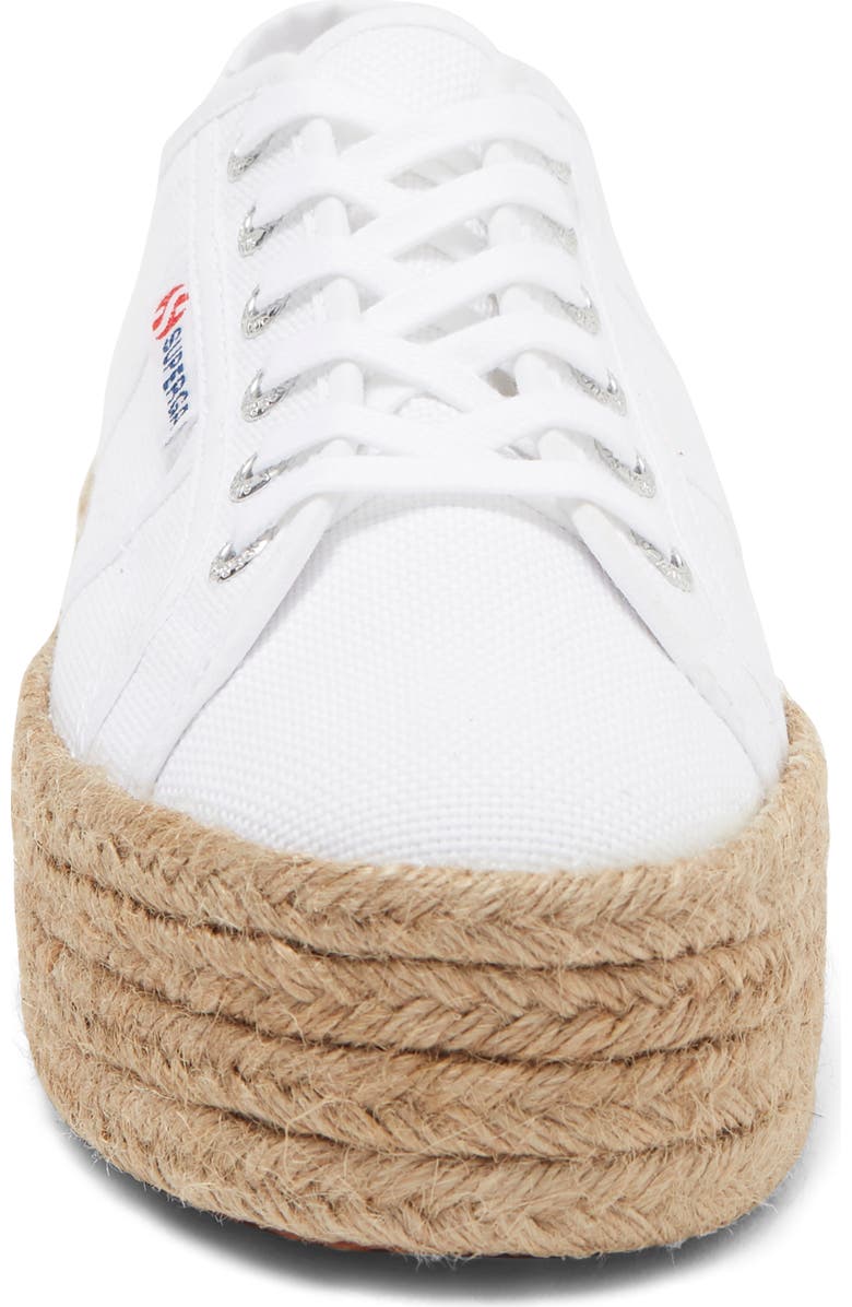 Superga Cotropew Jute Platform Sneaker, Alternate, color,