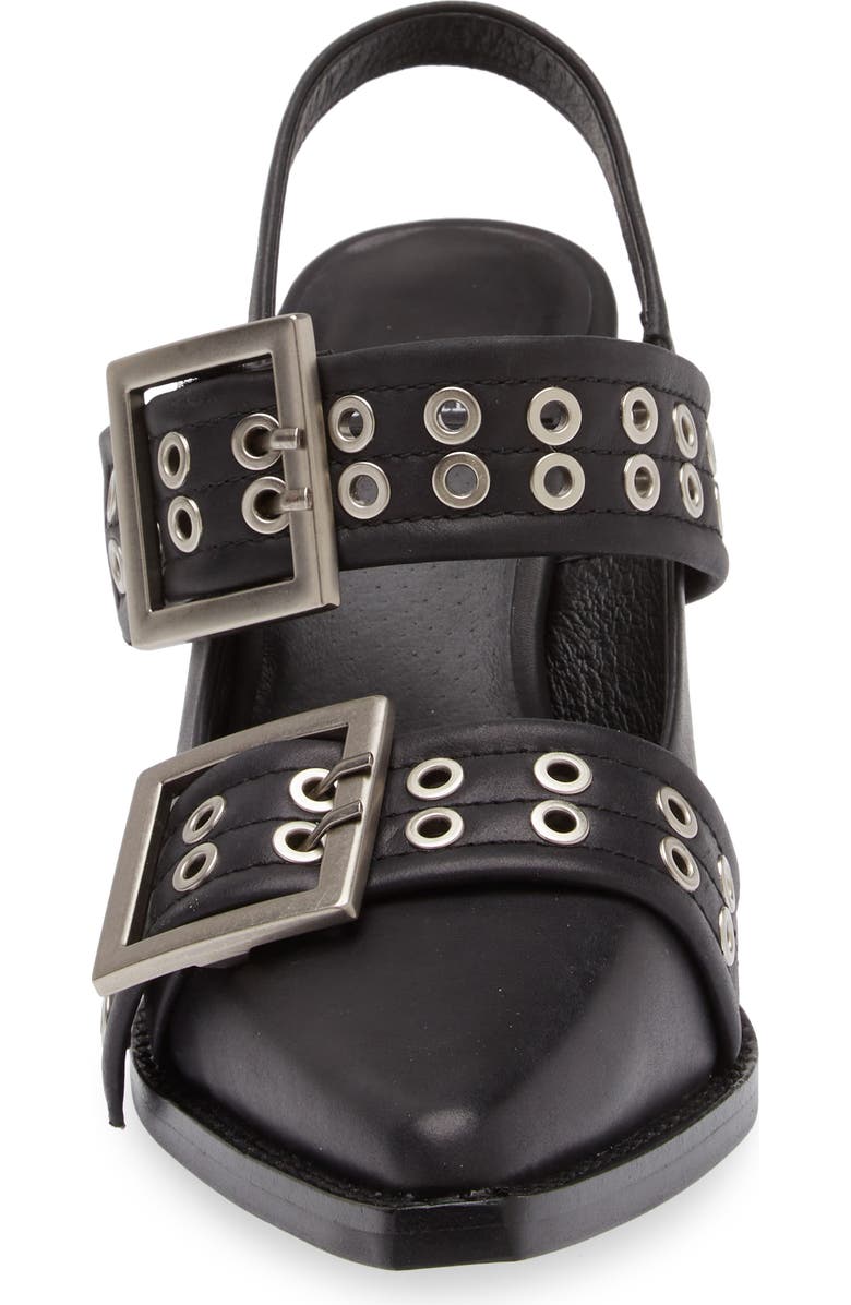 Jeffrey Campbell Carlie Slingback Pump, Alternate, color, Black Silver