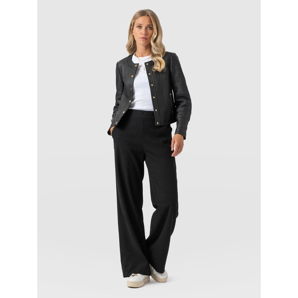 Saint + Sofia Arden Wide Leg Pant In Black