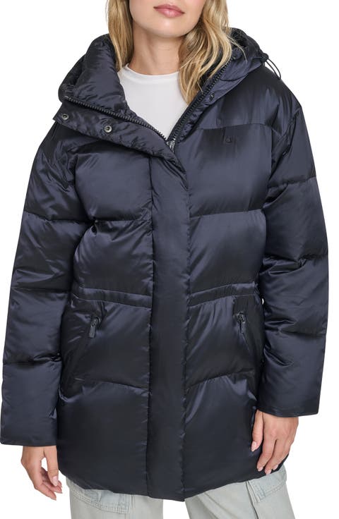 Water Resistant Hooded Puffer Coat