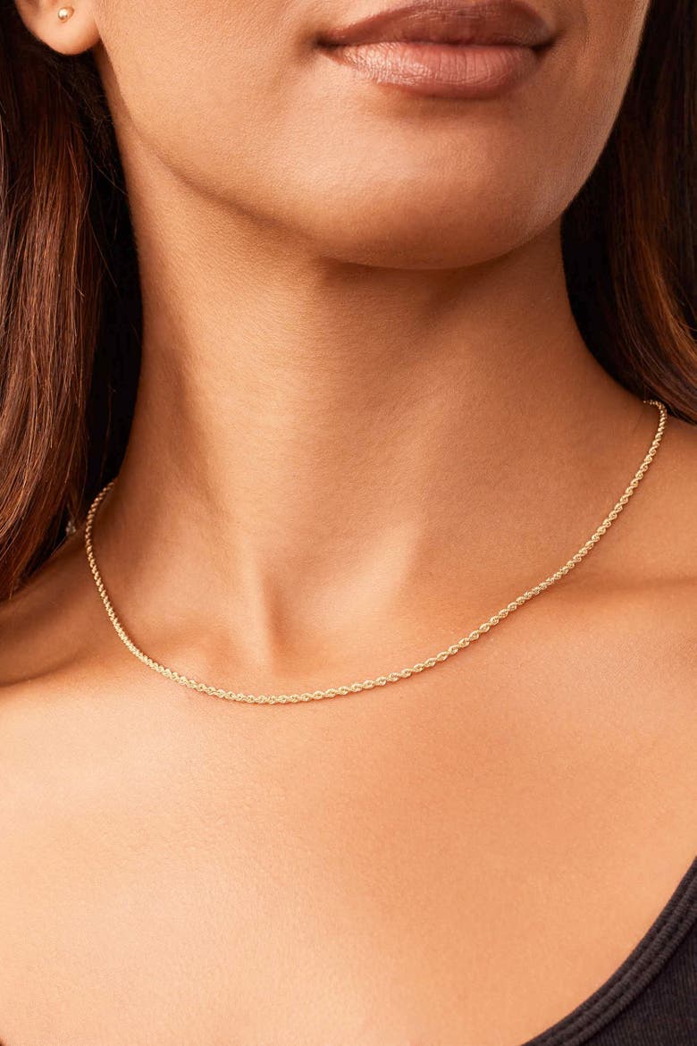 10K Gold Roman Rope Bold Chain Necklace, Alternate, color, Yellow Gold