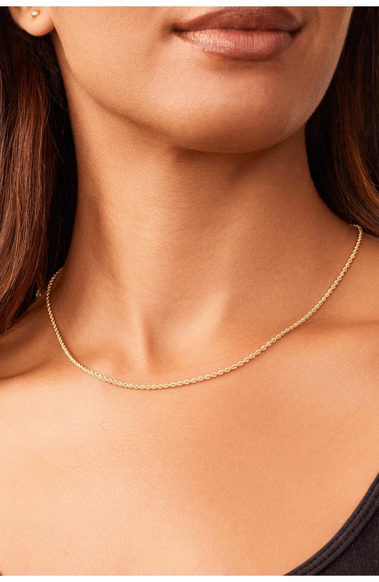 Oradina 14K Gold Roman Rope Bold Chain Necklace, Alternate, color, Yellow Gold