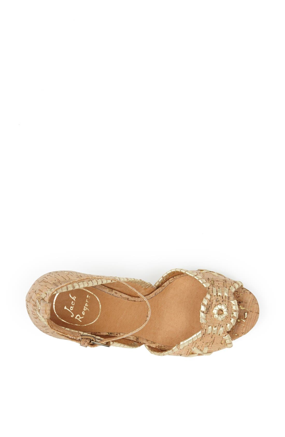 'Chrystie' Wedge Sandal, Alternate, color, CORK