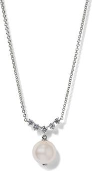 Nadri Faux Pearl & Cubic Zirconia Necklace