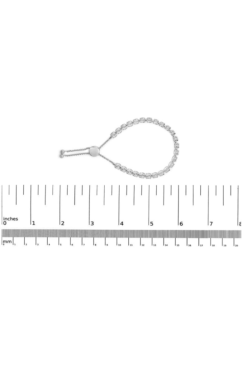 14K White Gold 6.00 Cttw Diamond 4”-10” Bolo Tennis Bracelet, Alternate, color, White