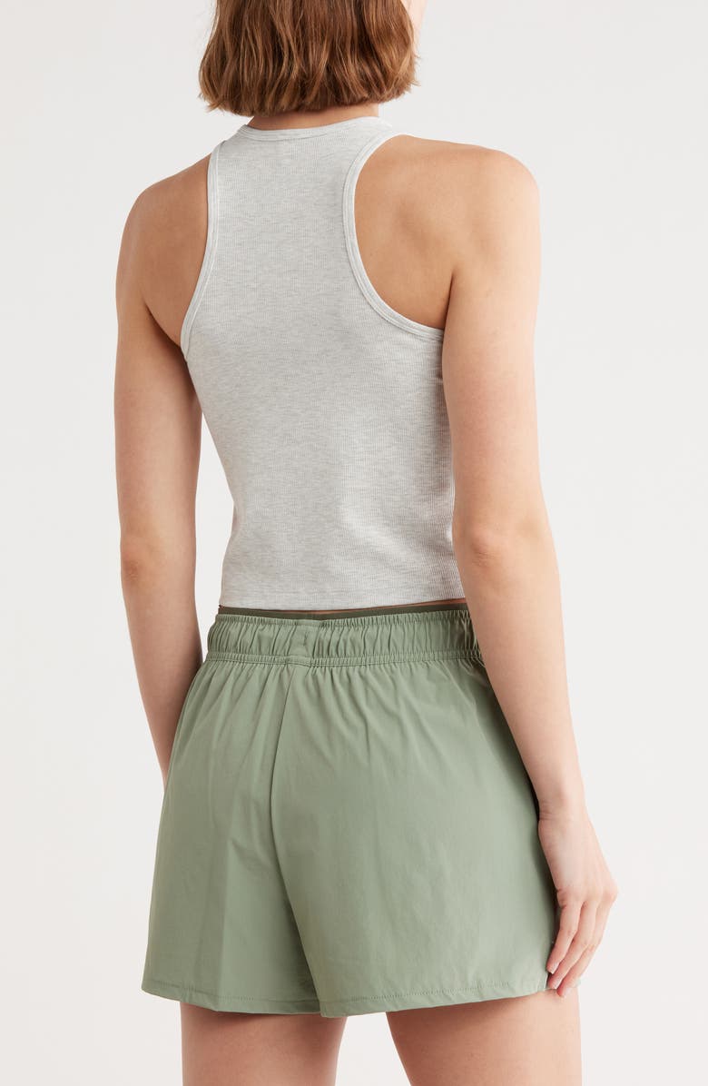 YOGALICIOUS Heavenly Rib Adrienne Henley, Alternate, color, Htr.lt.grey