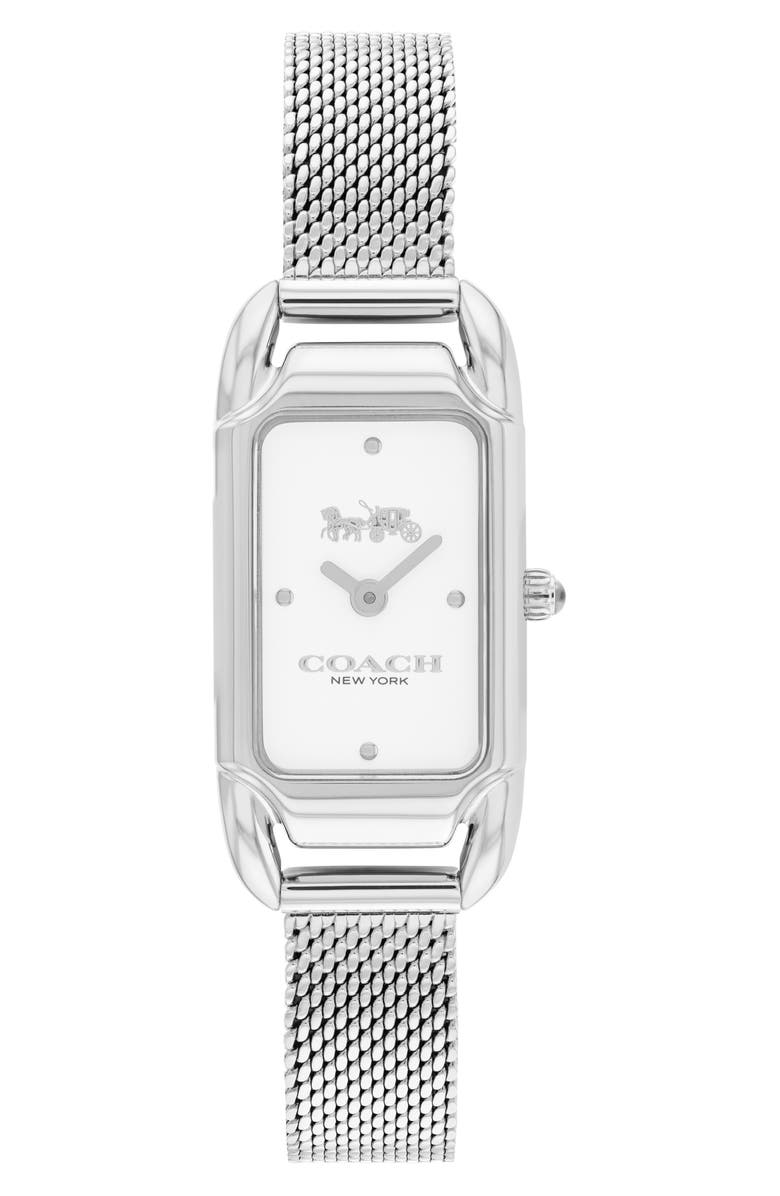 COACH Cadie Mesh Strap Watch, 17mm, Main, color, 