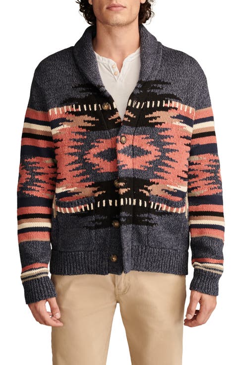 Southwest Shawl Collar Cardign