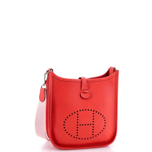 Pre-owned Hermes Hermes Evelyne Bag Gen Iii Clemence Tpm In Red