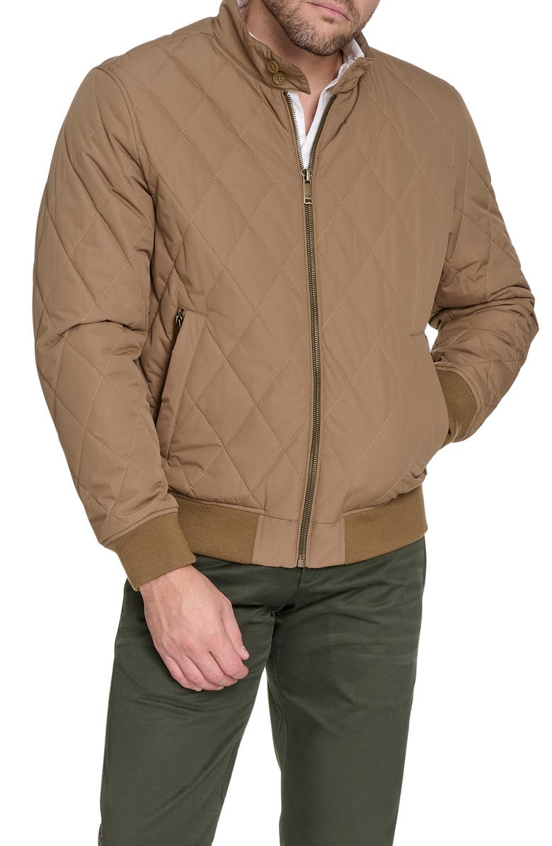 Dockers<sup>®</sup> Quilted Bomber Jacket, Main, color, Brown