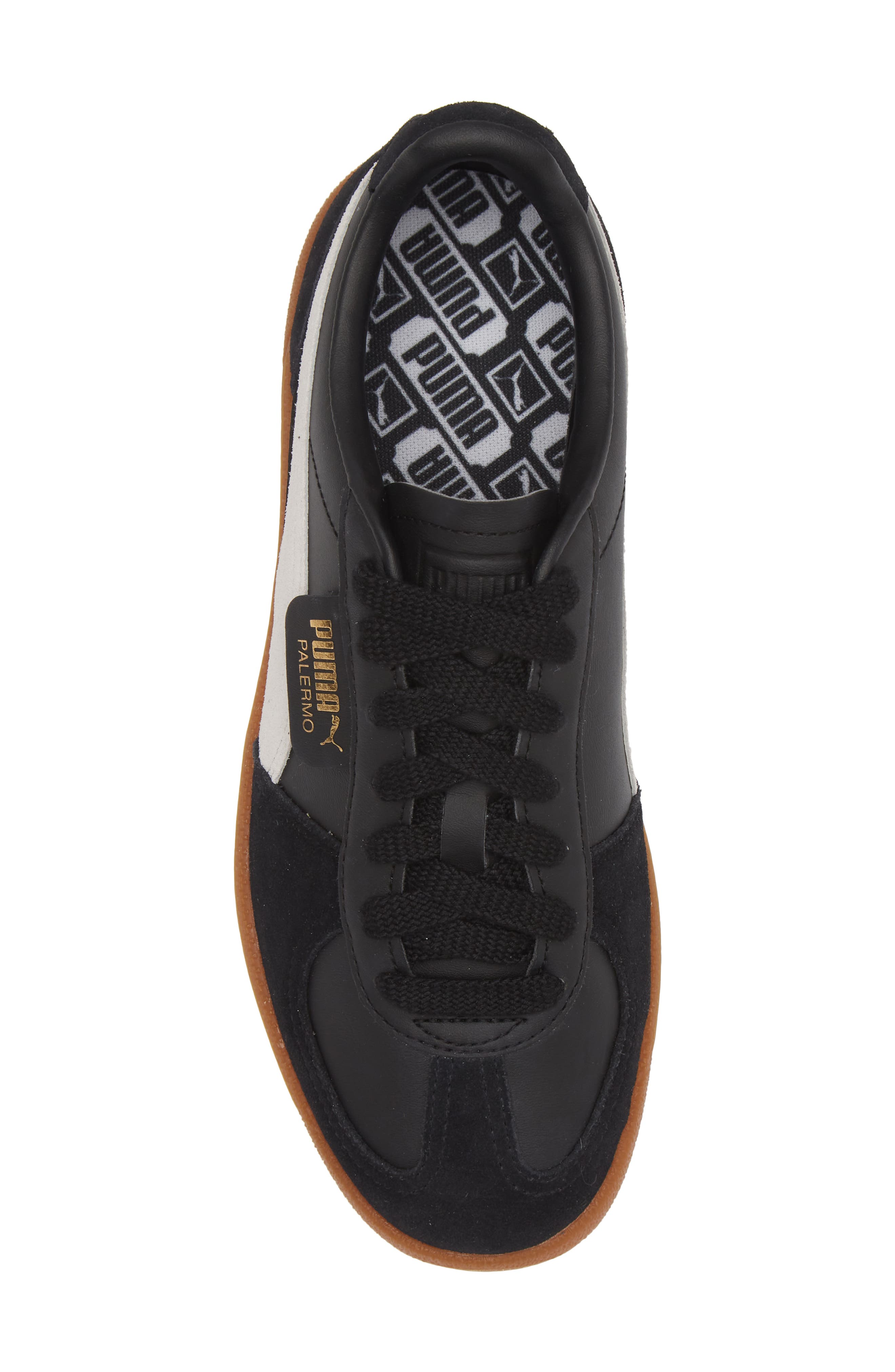 PUMA Kids
 Palermo Sneaker, Alternate, color, Puma Black-Feather Gray-Gum