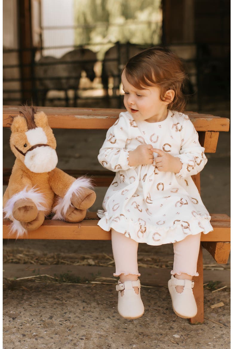 Kids' 2-Piece Dress & Leggings Set, Alternate, color, BEIGE