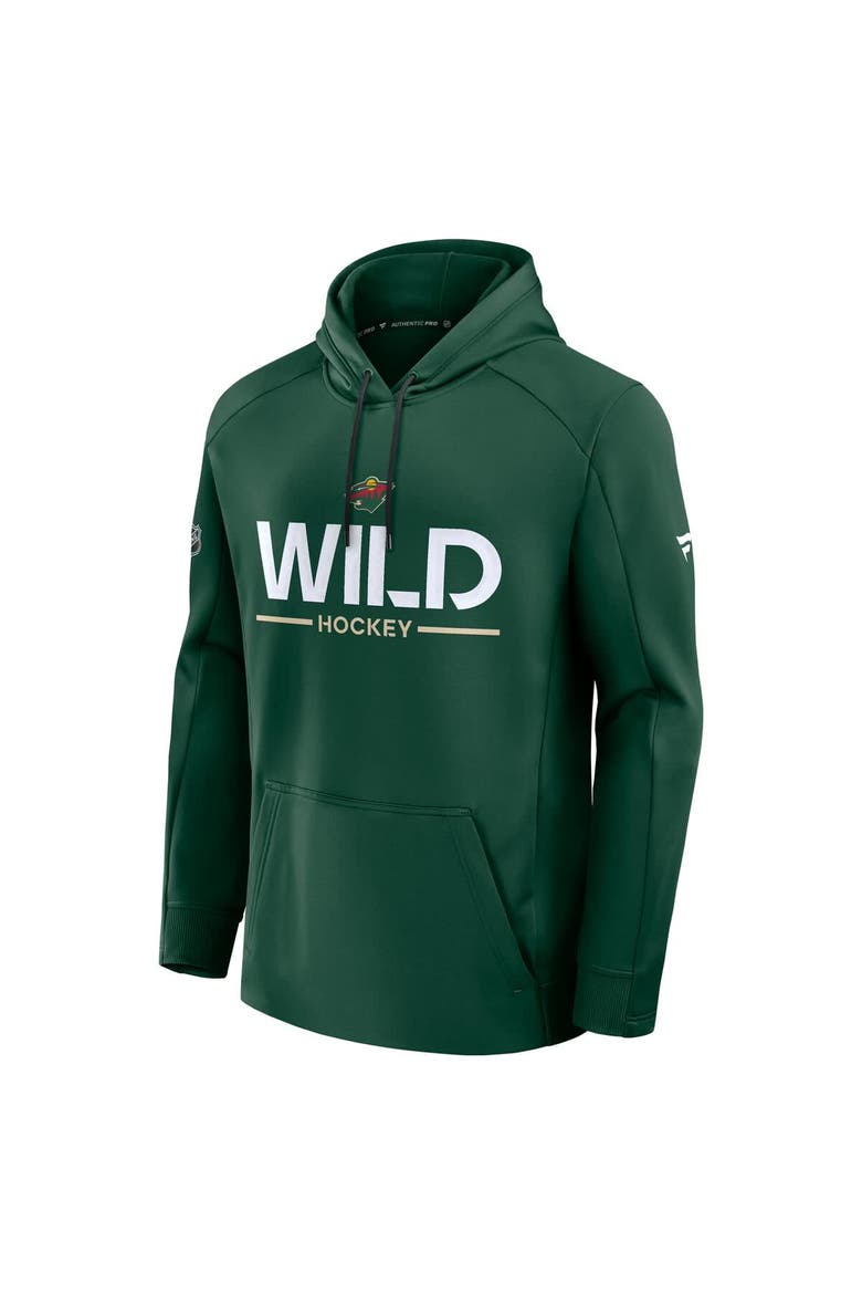 Men's Fanatics Green Minnesota Wild Authentic Pro Rink Hoodie, Alternate, color, Green