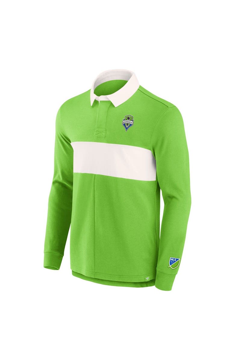 FANATICS Men's Fanatics Branded Green Seattle Sounders FC Penalty Kick Long Sleeve Polo, Alternate, color, Green