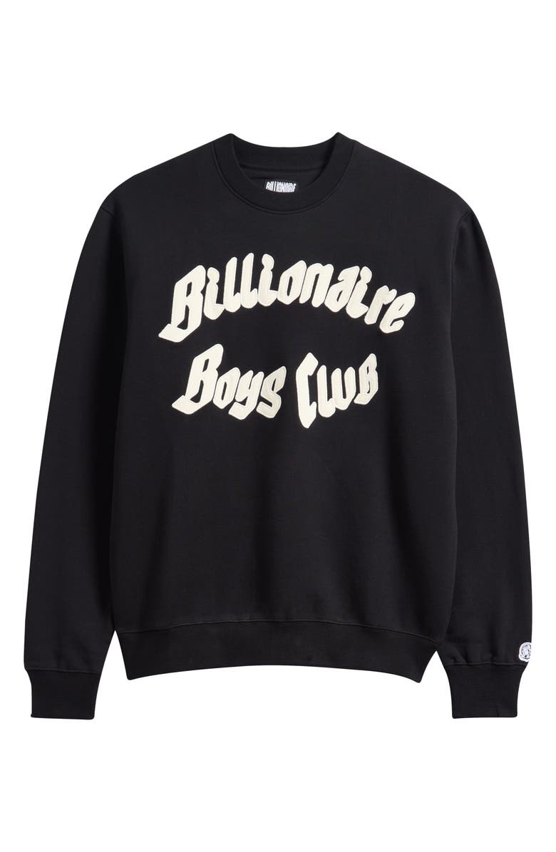 Billionaire Boys Club BB Clubhouse Astronaut Cotton Logo Sweatshirt, Alternate, color, Black