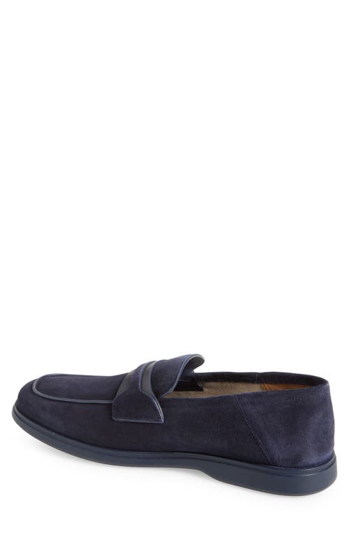 Ferragamo Drame Loafer In Navy