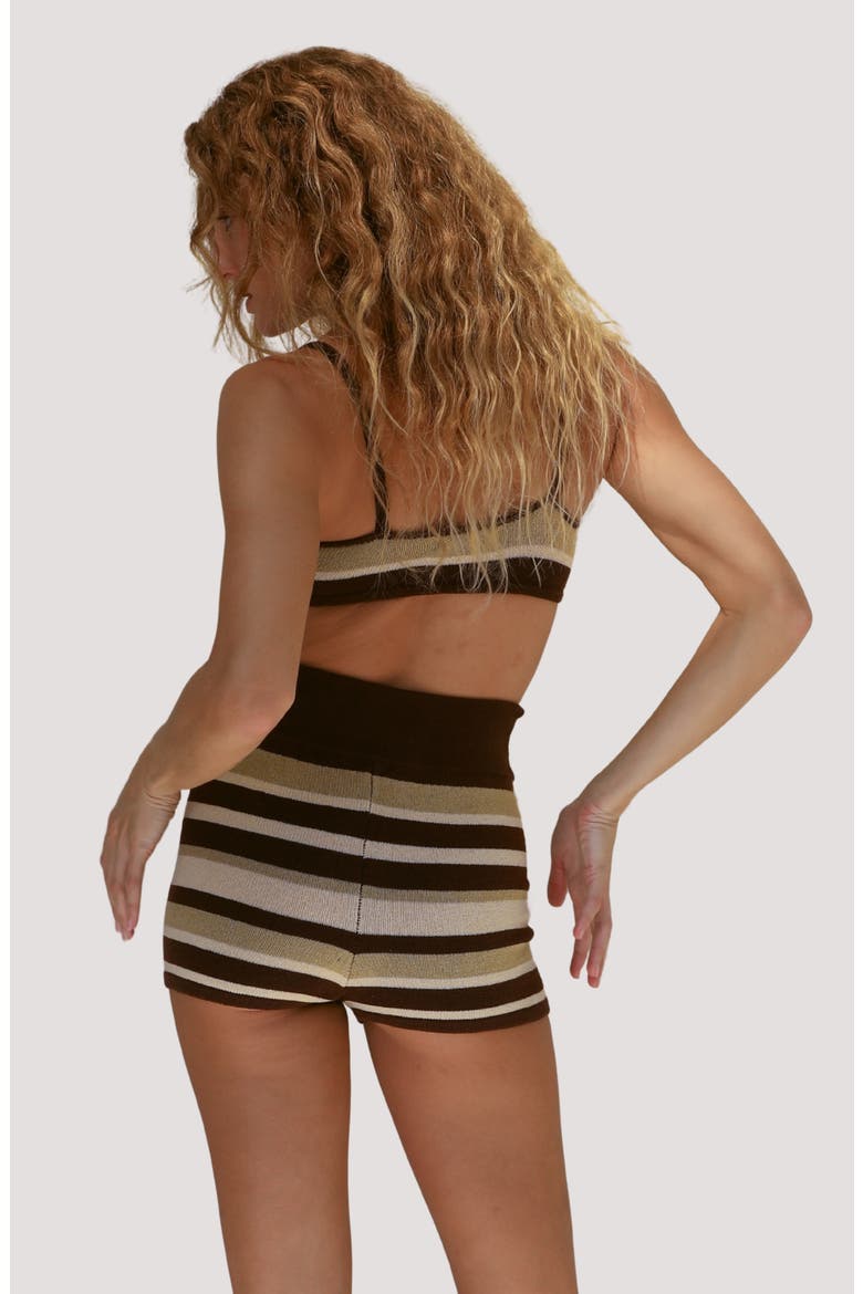 Roma Knit Shorts, Alternate, color, EARTH STRIPE