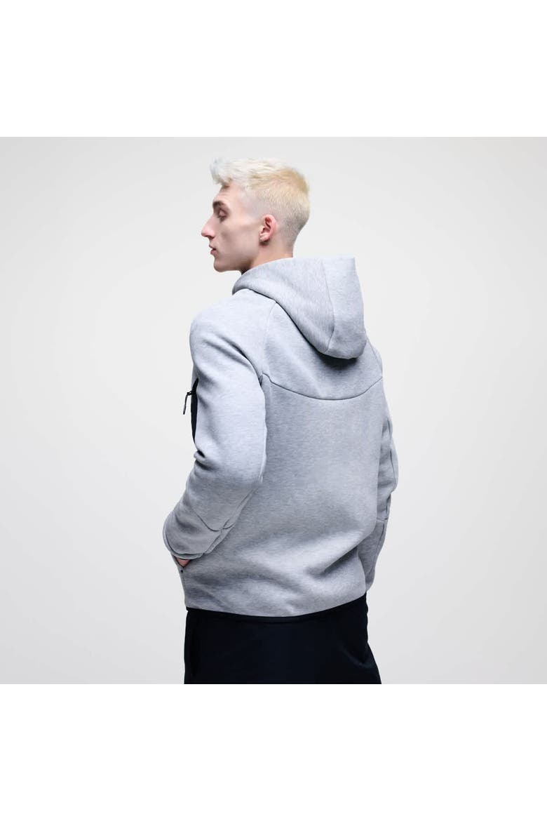 Men's Nike Heather Gray Penn State Nittany Lions Tech Fleece Full-Zip Windrunner Hoodie, Alternate, color, Heather Gray