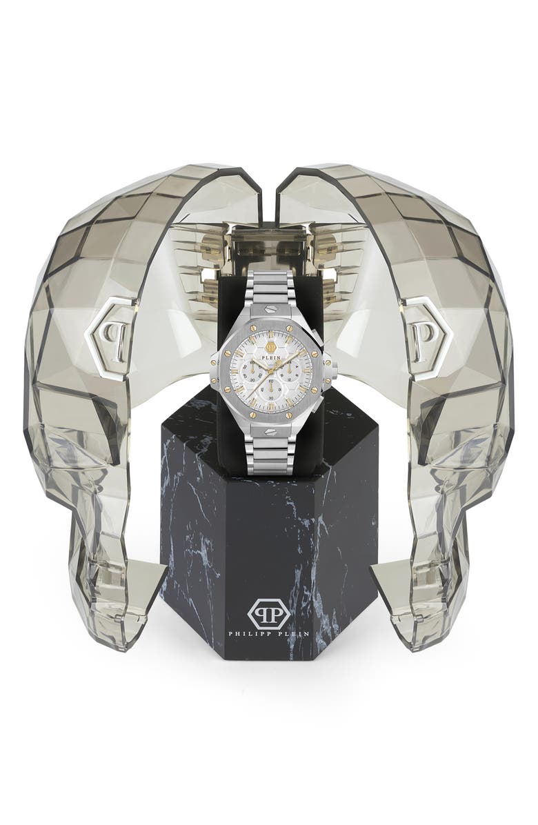 PHILIPP PLEIN Chrono Royal Bracelet Watch, 42mm, Alternate, color, Stainless Steel