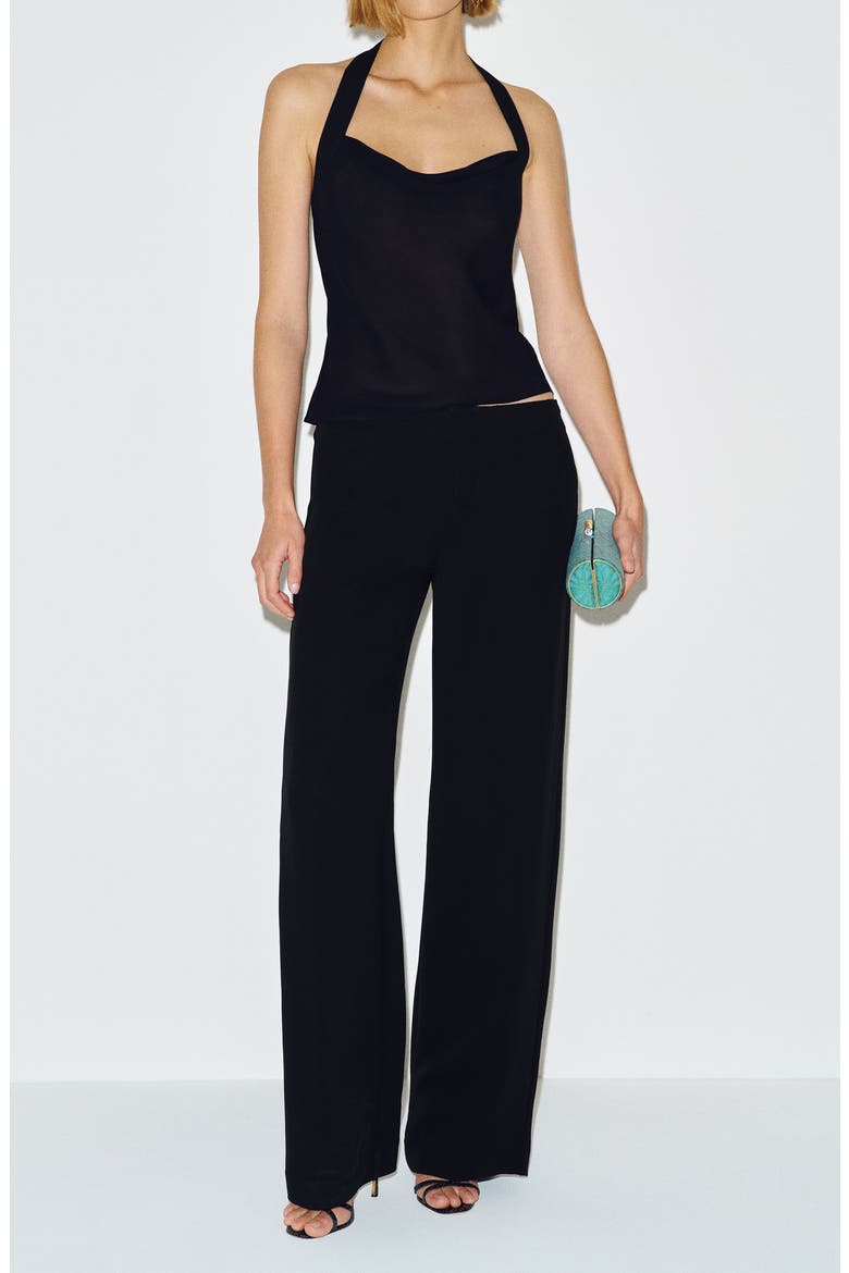 Hastings Halter Top, Alternate, color, BLACK