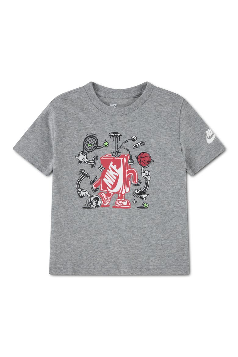 Kids' Boxy Graphic T-Shirt, Main, color, DARK GREY