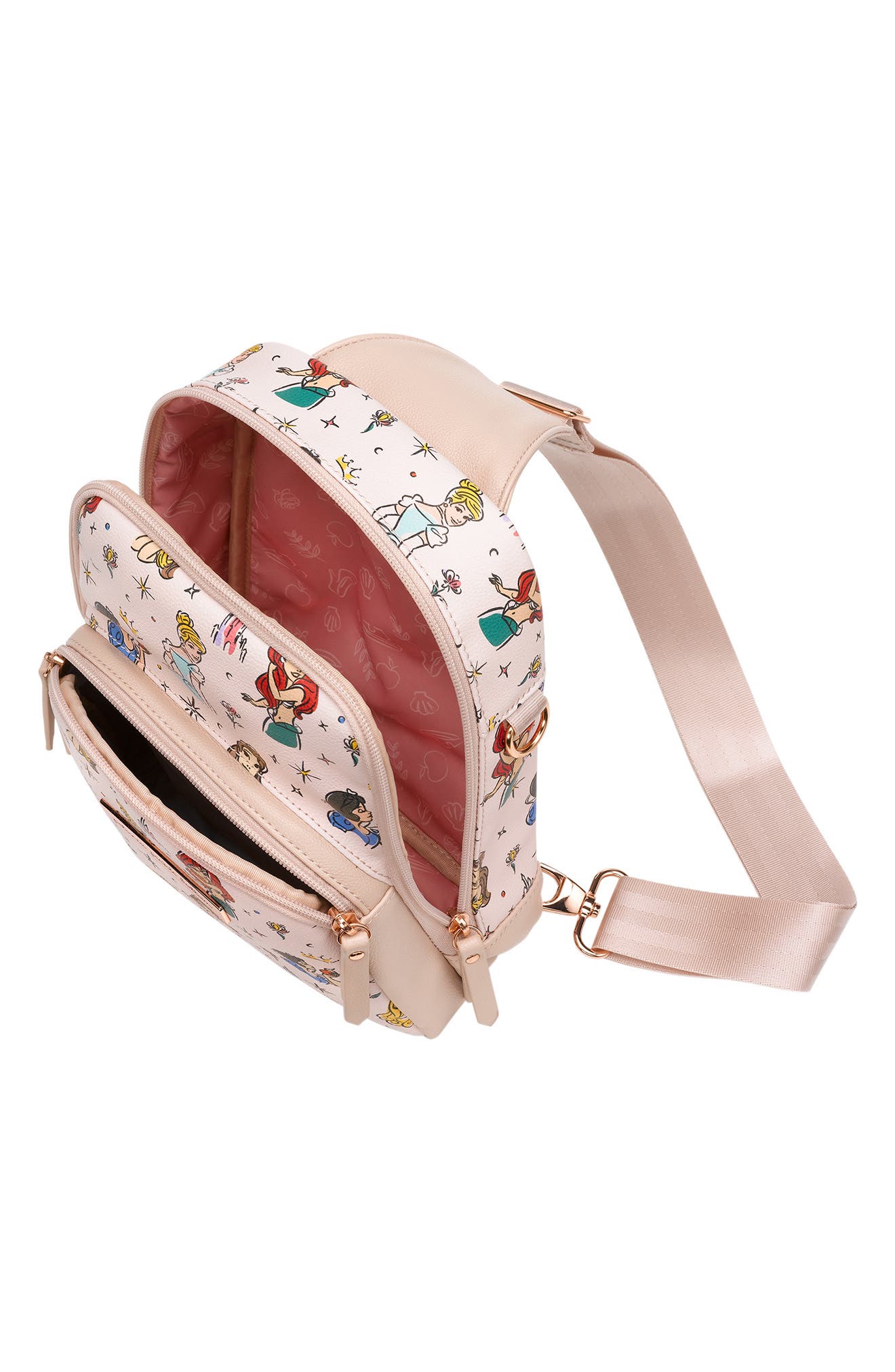 Petunia Pickle Bottom x Disney Princess Crisscross Sling Bag, Alternate, color, 