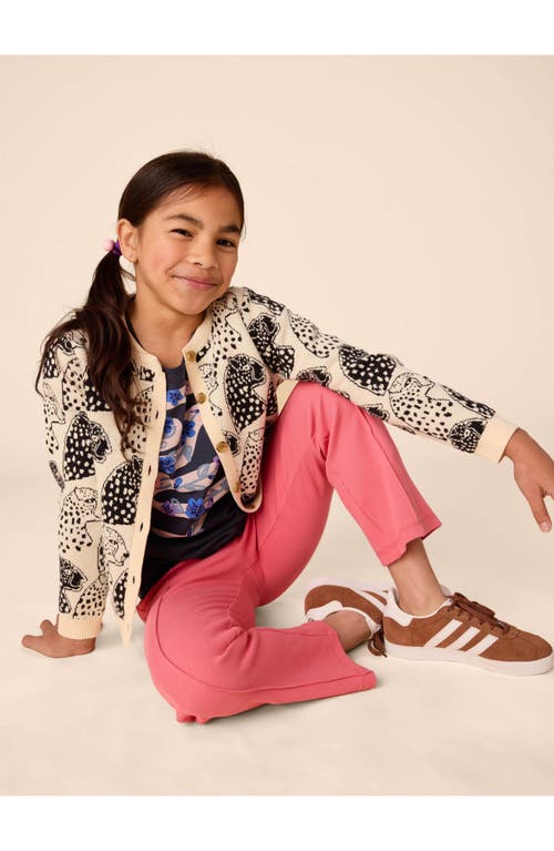 Tea Collection Iconic Cardigan In Block Print Jaguar