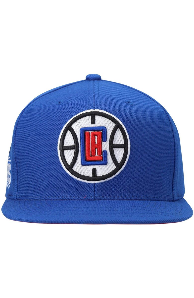 Mitchell & Ness Men's Mitchell & Ness Royal LA Clippers Core Side Snapback Hat, Alternate, color, 