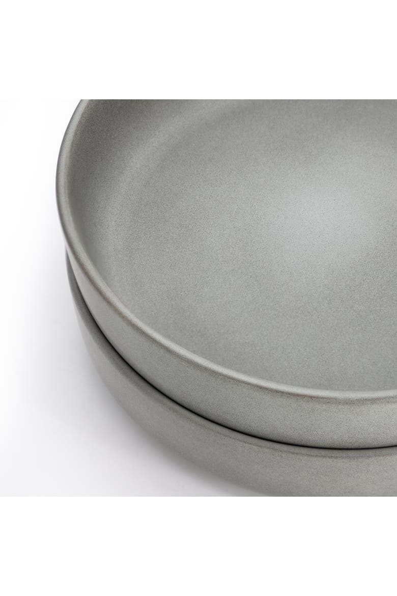 Bryant Park 2 Piece 8 Inch Stoneware Dinner Bowl Set, Alternate, color, Gray