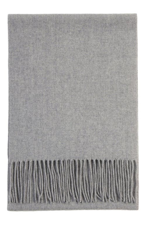 Gobi Mongolian Cashmere Cashmere Fringed Scarf In Vapor Blue