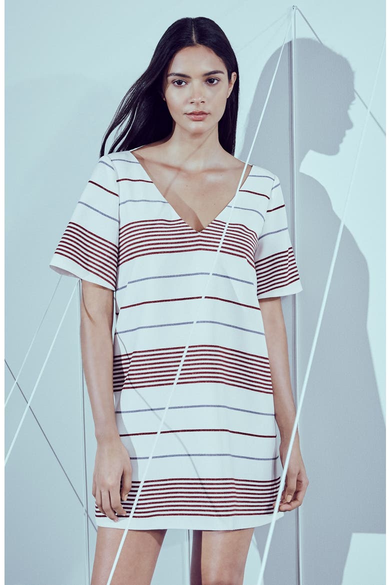 'Orlando' Stripe Shift Dress, Alternate, color, MULTI