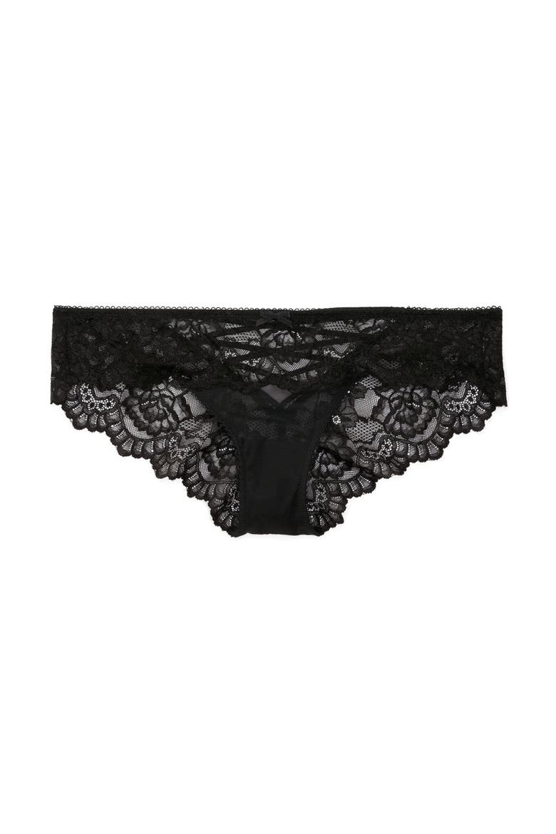 Enny Bikini Panties, Alternate, color, Black