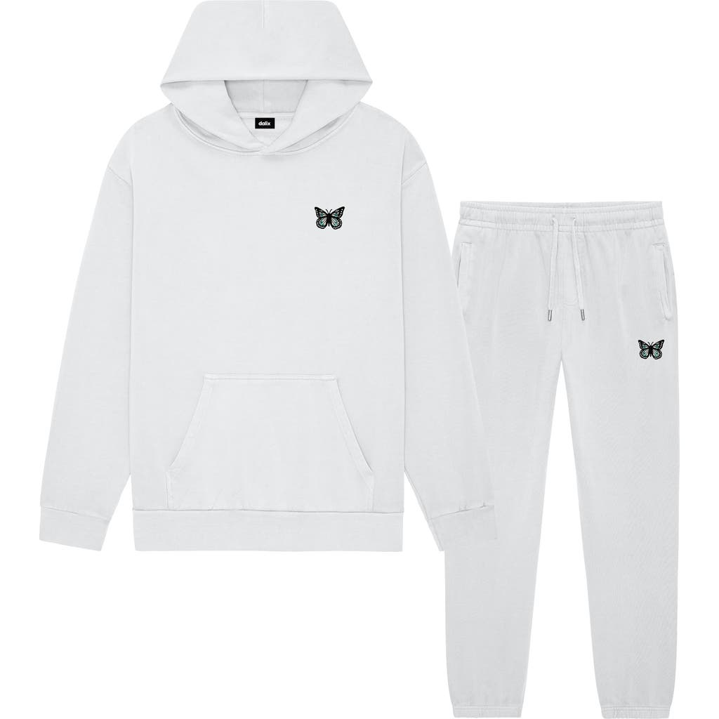 Dalix Butterfly Midweight Fleece Relaxed Sweatsuit