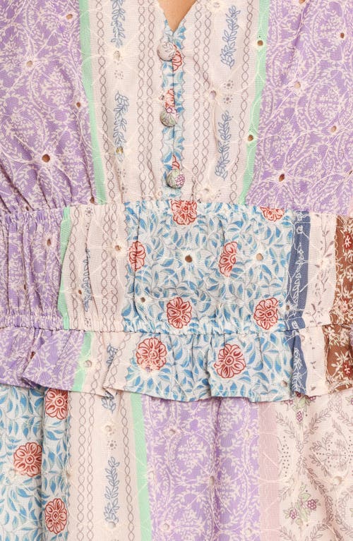 Petal And Pup Petal & Pup Verona Patchwork Print Midi Dress In Multi