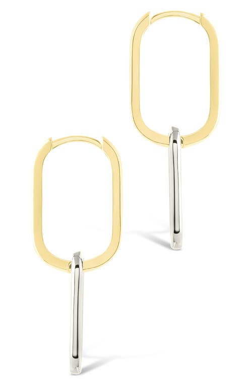 Sterling Forever Raleigh Link Drop Earrings In Gold
