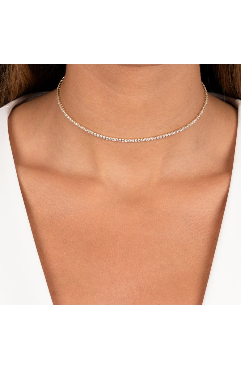 BY ADINA EDEN Sterling Silver Thin Tennis Choker, Alternate, color,