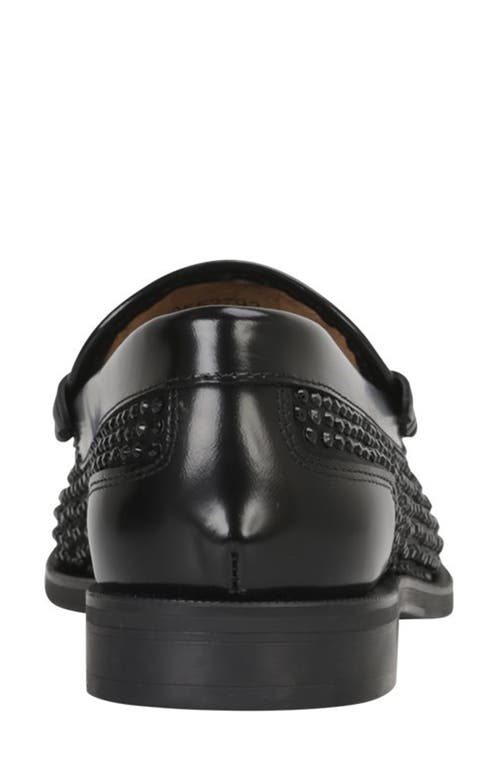 Hugo Boss Boss Lycia Studded Penny Loafer In Black