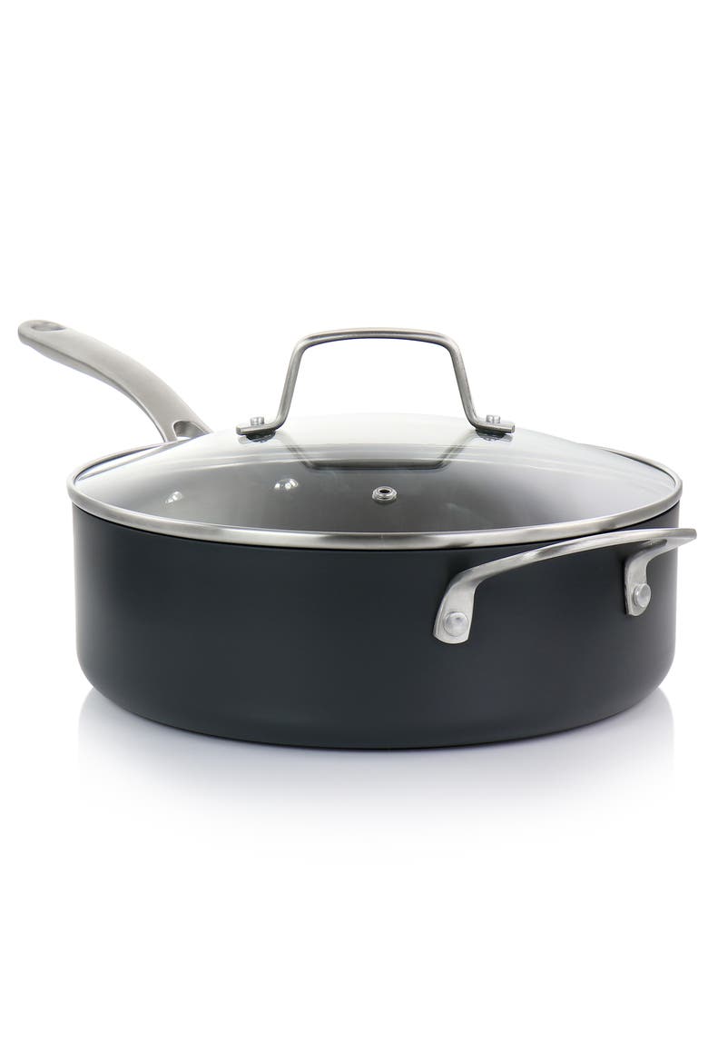 10 Piece Nonstick Hard Aluminum Cookware Set, Alternate, color, Matte Black