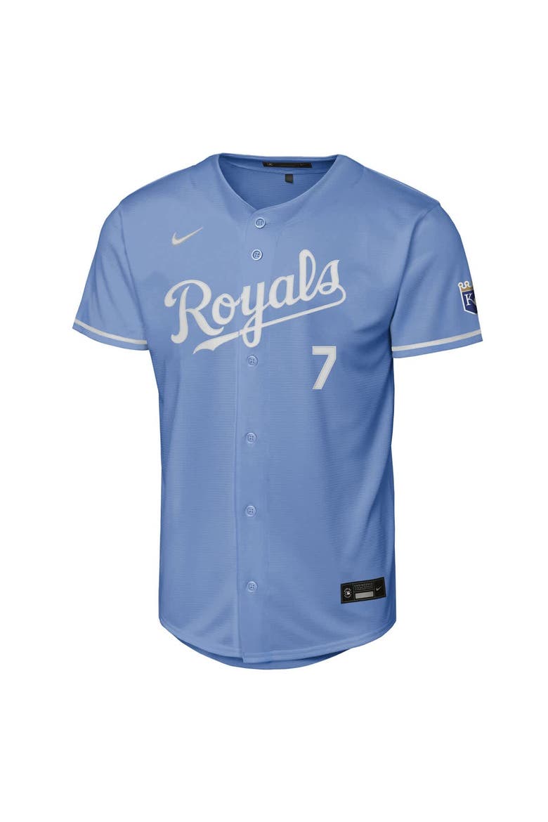 Youth Nike Bobby Witt Jr. Light Blue Kansas City Royals Alternate Stadium Jersey, Alternate, color, Light Blue