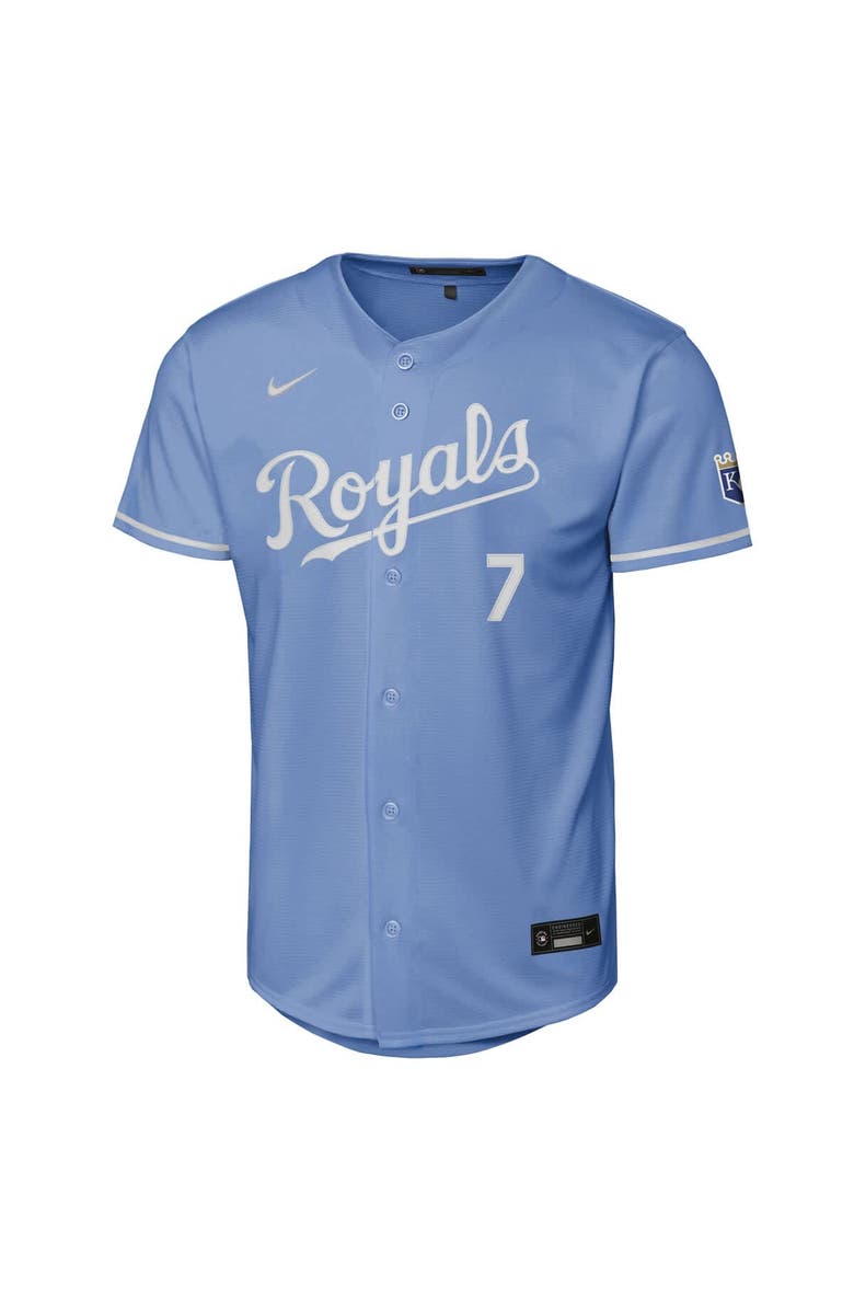 Nike Youth Nike Bobby Witt Jr. Light Blue Kansas City Royals Alternate Stadium Jersey, Alternate, color, Light Blue